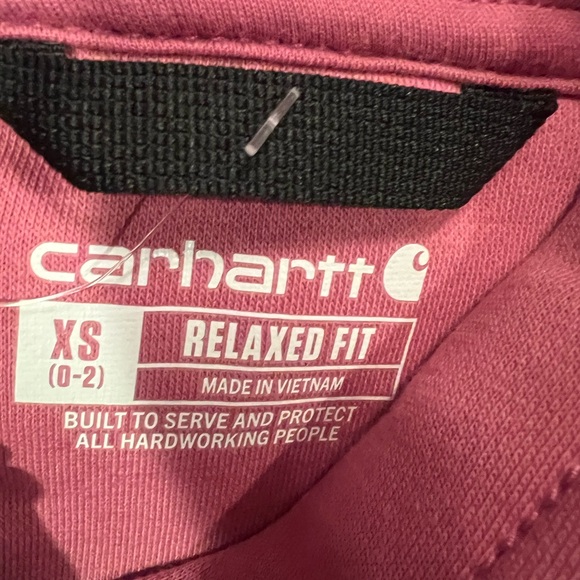 Carhartt Women's Magenta Hoodie - Picture 8 of 9